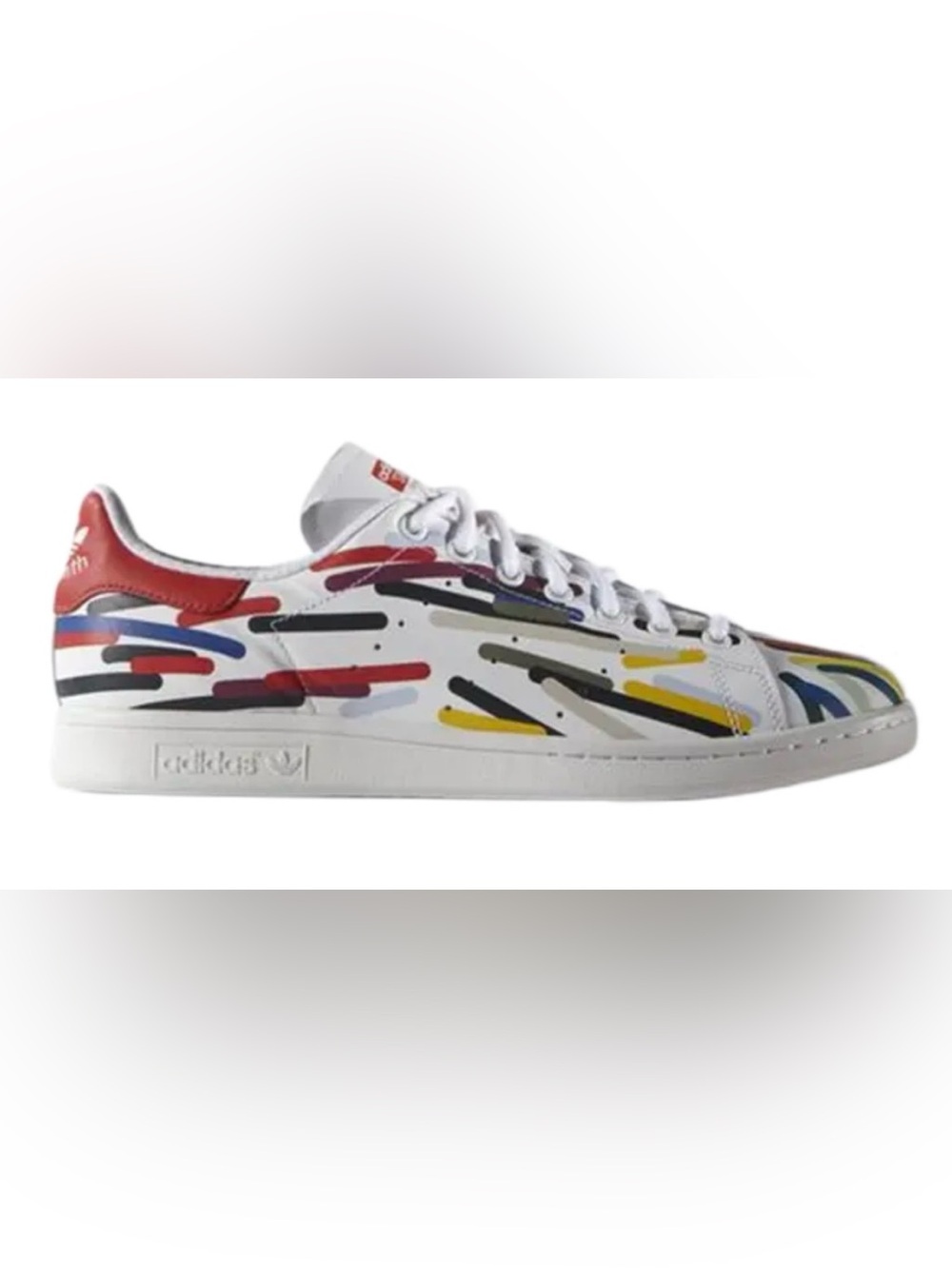 Adidas Originals Stan Smith Zig Zag Brushstroke White Red Sneaker